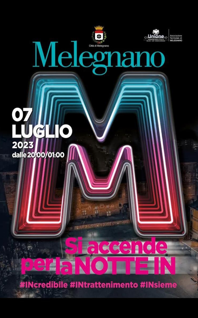 Melegnano locandina notte in 2023